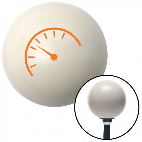 Orange instrument gauge ivory shift knob with 16mm x 1.5 insertgrip oe shift