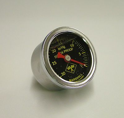 Speed 106l vacuum gauge liquid 1.5&#034; 30-0 in. hg liquid filled 1/8&#034; npt