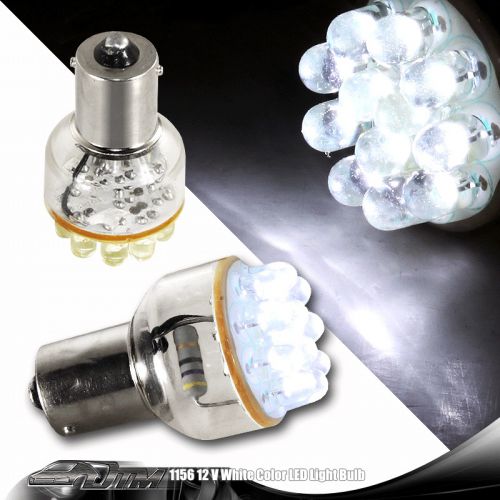 1x universal 12v white tail brake &amp; turn signal led bulb #1156 199 1073 1141