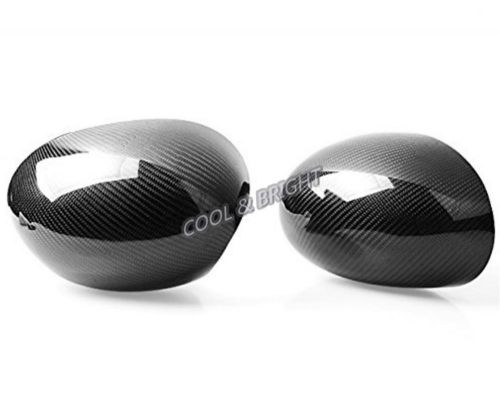 For r55 r56 r57 bmw mini cooper s 08-13 lhd carbon fiber rear side mirror cover