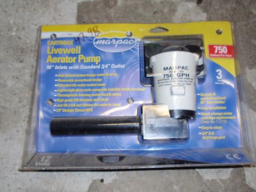 Nos marpac 750 gph livewell aerator pump in-line