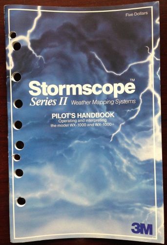 Stormscope pilot&#039;s handbook guide manual illustrated in full color wx-1000