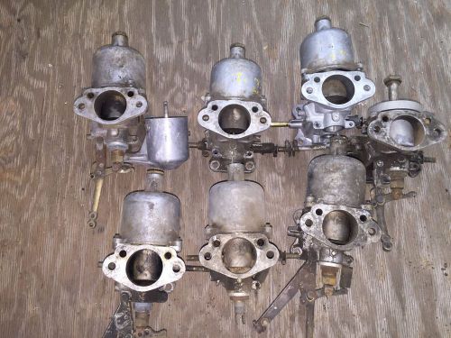 Barn find:  triumph tr3, tr4 used su h6 carburetors (qty 7)