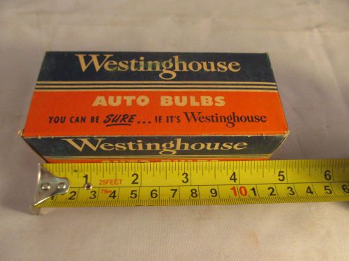 Vintage westinghouse auto bulbs #90 12v rear and instrument lamps box of 10 nos