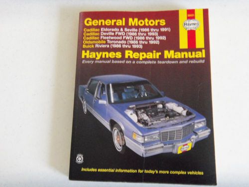 Haynes general motors repair manual # 38031 cadillac, olds, buick (vgc)