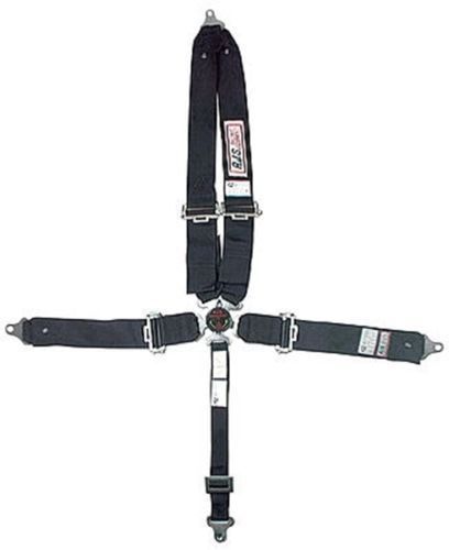 Rjs racing 30298-16-06 5pt cam lock safety harness seat belts black sfi 2016