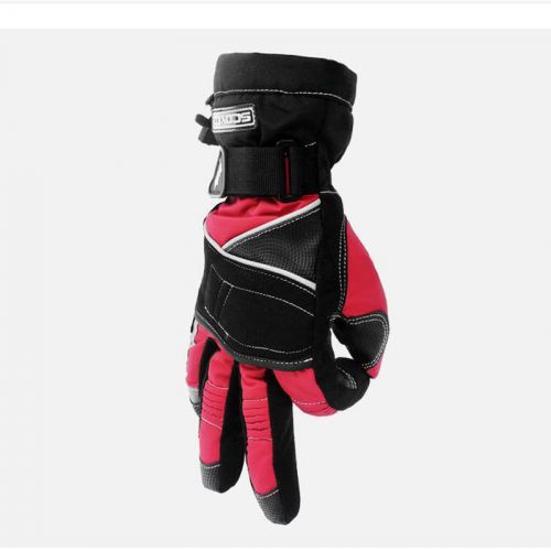 Scoyco red motorcycle motocross bike racing winter gloves waterproof reflective