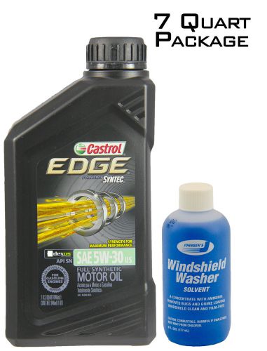 Castrol edge (formerly syntec) dexos 5w-30 (case+1). 7, 1 qt bottles + free aids