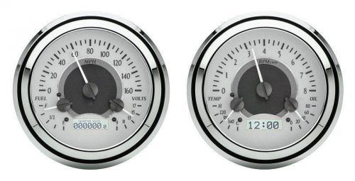 1947-1953 chevy truck gauges gmc dakota digital gauge cluster 47-53 silver vhx