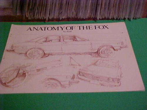 1977 &#039;anatomy of the fox&#039; automobile by audi dealers sales brochure