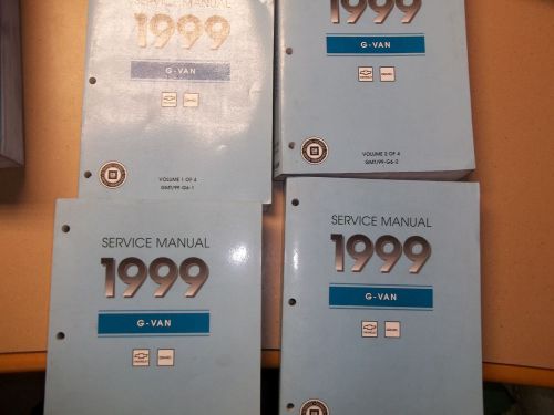 1999 g-van service manual volumes 1, 2, 3, &amp; 4