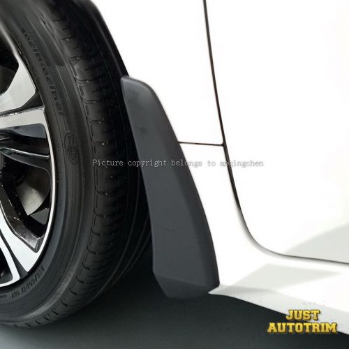 4pcs splash guards mud flaps front &amp; rear black  for 2016 2017 honda civic