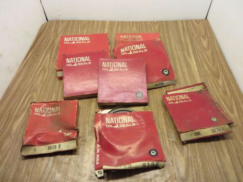 Nos national oil seals- total of 8 seals -please see descrip/photos