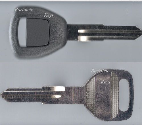 Transponder key blank fits many acura car models *