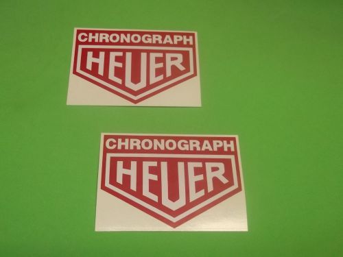 Heuer chronoraph racing f1 rally   decals stickers pair