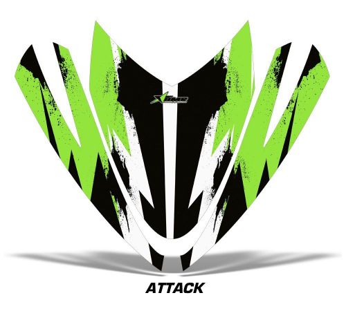 Amr racing sled hood wrap graphic decal arctic cat m7 m8 snowmobile part attck g