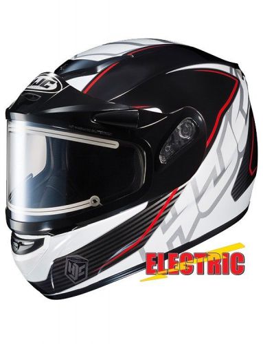 Hjc cs-r2 injector snow helmet w/electric shield red/white/black