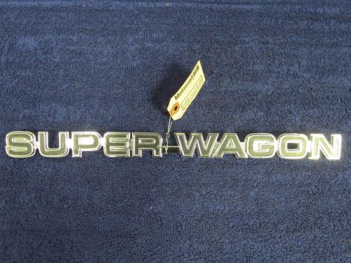 1975-79 ford econoline super wagon  nameplate emblem  nos ford 516