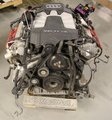 2013 audi s5 supercharged engine complete with starter, a/c comp wire harness