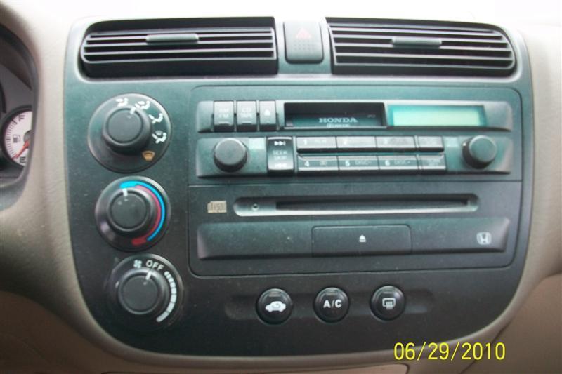 Radio/stereo for 01 02 honda civic ~ am-fm-cass sdn fed