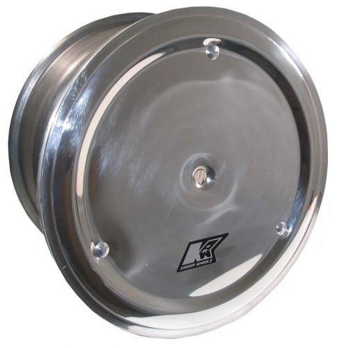 Keizer aluminum wheel,15 bolt,15x10&#034;,4&#034;,beadlock,mud cover,sprint car,polished