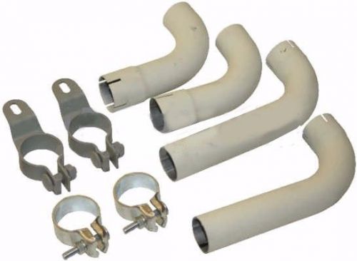 Porsche 356b &amp; 356c tail pipe kit with clamps, dansk