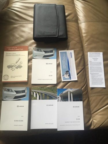 2014 lexus es350/es300h owners manual user guide books set