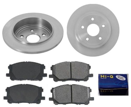 Rear ceramic brake pad set &amp; rotor kit for 2006-2010 jeep grand cherokee