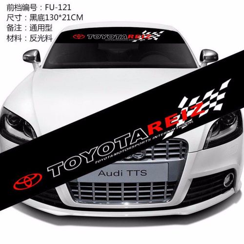 Reflective front windshield banner decal car sticker for toyota auto exterio new