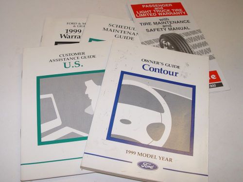 1999 ford contour owners manual set se ses  all models