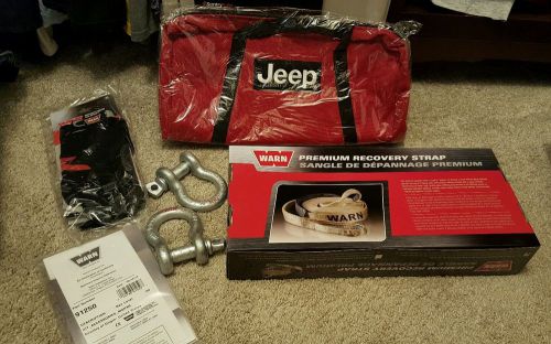 New oem mopar jeep rangler trail rated roadside safety kit warn great price $199