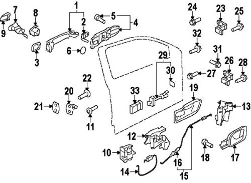 Volkswagen\audi n90930503 genuine oem lower hinge bolt