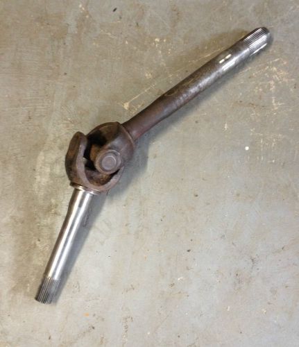 Ford dana 60 front axle / axle &amp; stub shaft / driver side short 4x4