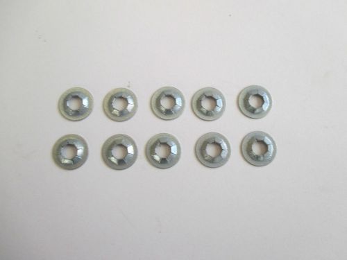 10 push on retainer clips suit 3/16 stud size new badge emblem mouldings