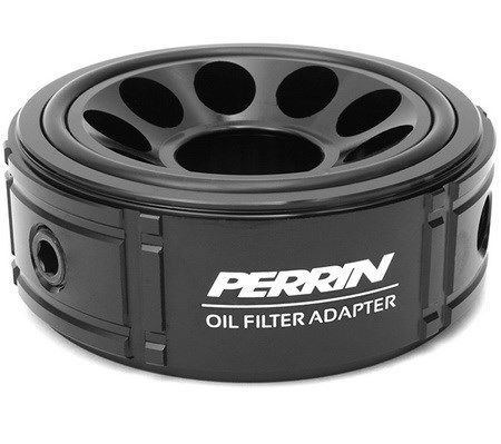 Perrin oil filter sandwich adapter, 2002-2014 wrx &amp; 2004-2016 sti i asm-gau-100