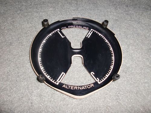 Alternator/oil pressure gauge trim 67 68 ford mustang coupe convertible fastback