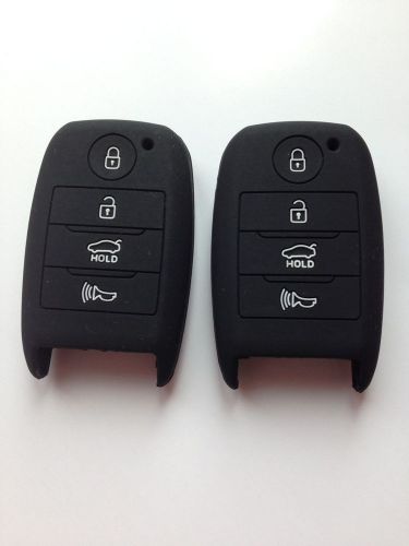 2 silicone protective fob skin key cover chains key protector for kia k3 cerato