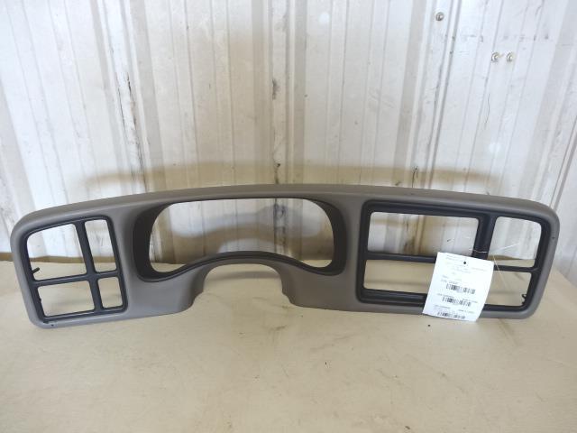 99-02 silverado/sierra/tahoe/suburban/yukon dash radio stereo bezel trim gray 