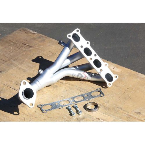 Coated steel header exhaust manifold for 01-03 mazda protege/5/mp3 bj fs-de 2.0