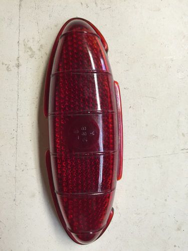 1949-1950 ford tail/stop light lens k-d lamp kd-288 usa made glass