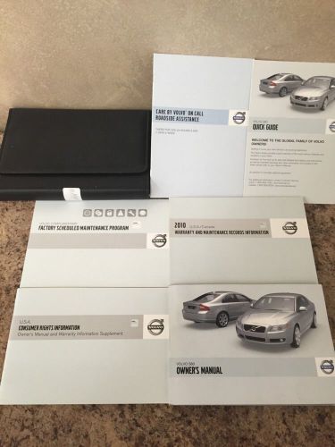 Original 2010 volvo s80 s 80 owner&#039;s owner  manual w/leather case same day shipp