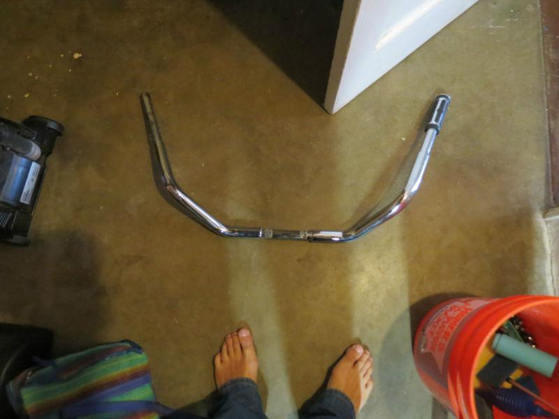 Wild 1 chrome chubby beach bar handlebar harley fatboy road king heritage custom