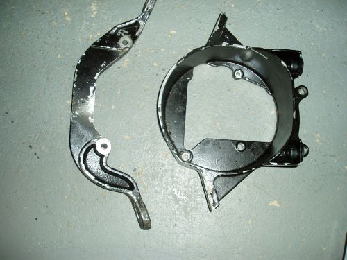 2004 polaris msx110 front &amp; rear motor/engine mounting brackets/plates