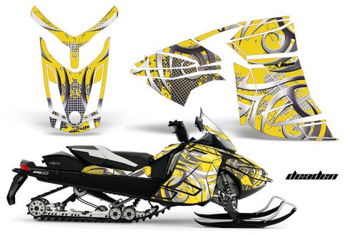 Amr racing ski doo rev-xr gsx summit kit snowmobile sled sticker wrap 2013 ded y