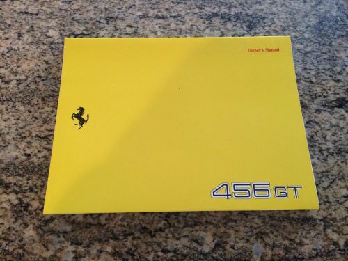 Ferrari 456 gt owner&#039;s manual