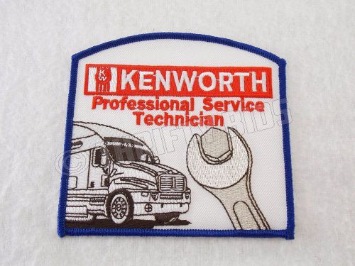 Kenworth professional service technician embroidered patch red blue new freeship