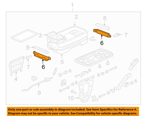 Honda oem 08-10 odyssey center console-holder 81192shja51zc