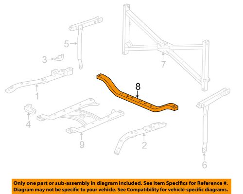 Honda oem 2014 accord floor-crossmember 74940t3va00