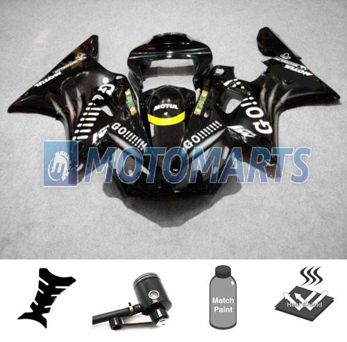 Bundle inj fairing kit w/ brake fluid reservoir for yamaha yzf 1000 r1 00 01 ae