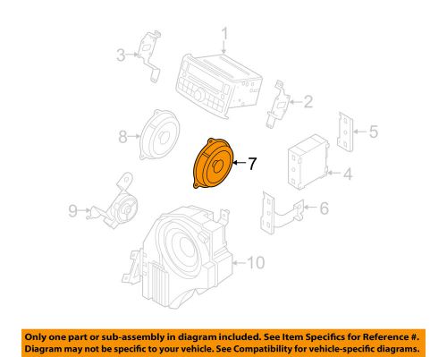 Nissan oem 2015 juke sound system-front door speaker 281564bv0a